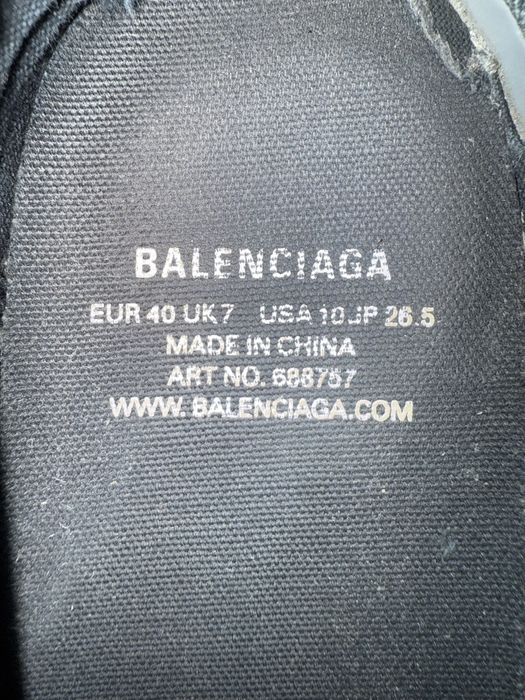 Кеди Balenciaga Paris Low Top Sneakers Black