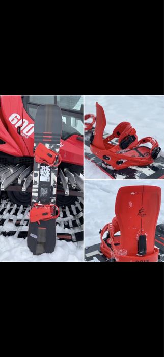 Deska Snowboardowa ROME Ravin 166 cm oraz wiązania FLUX FX