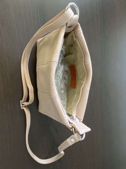 Torebka listonoszka pudrowy róż Toscanio