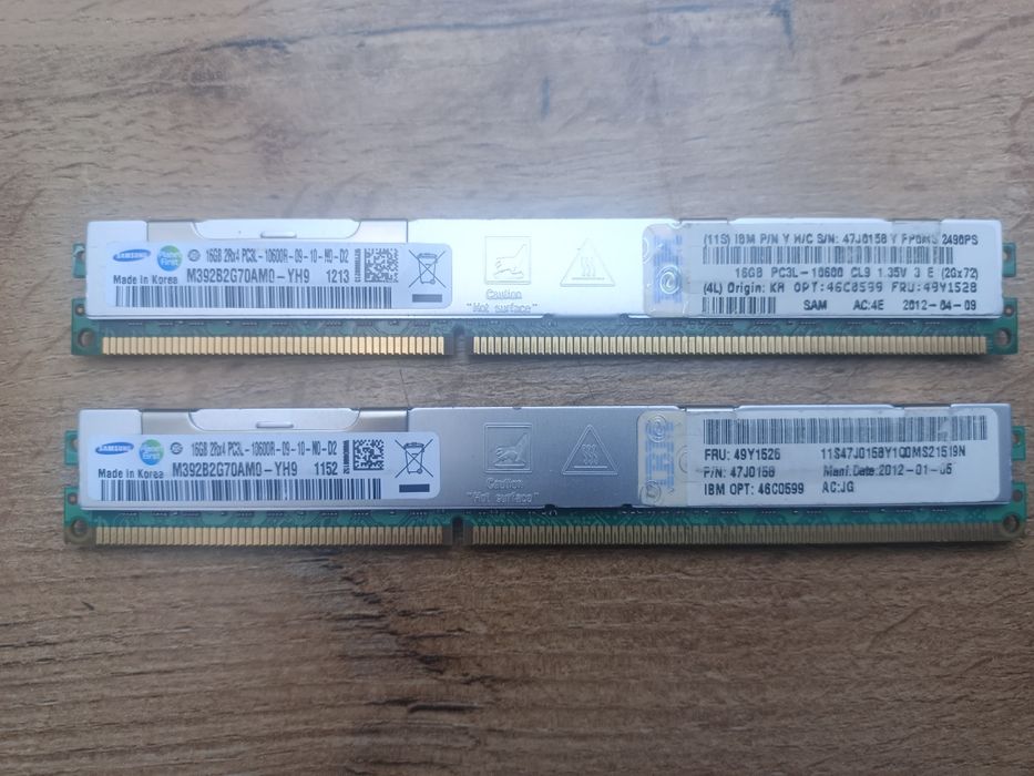 DDR3 ECC Reg 2x16gb (32gb)