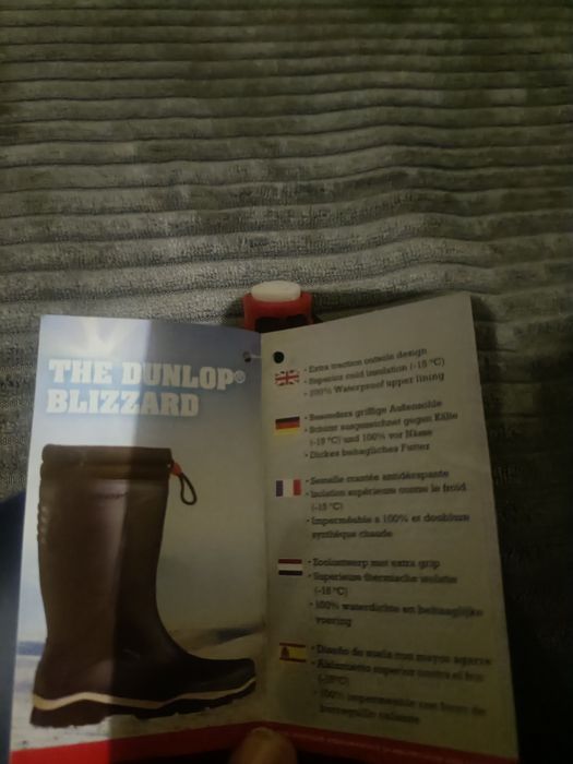 Kalosze Dunlop ocieplane r. 47