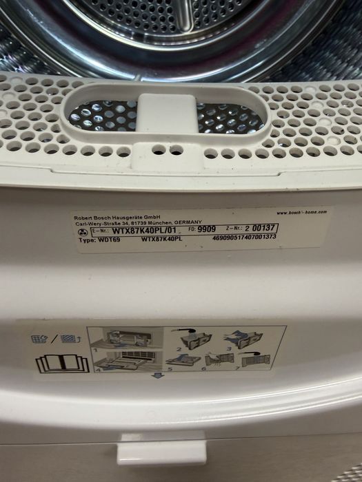 Suszarka Bosch Series 8 WTX87K40 , 8kg