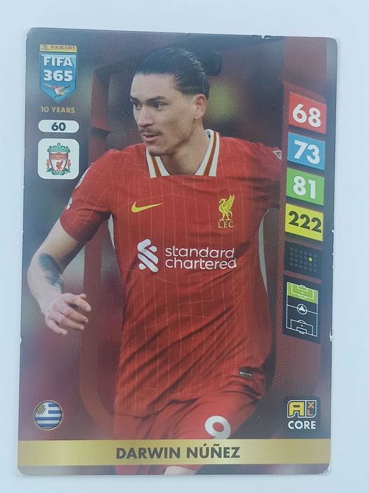 Darwin Nunez 60 karta Fifa 365 Adrenaline XL 2025
