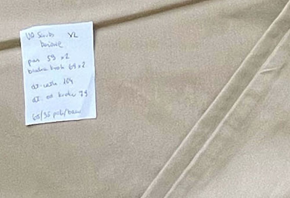 Beżowe spodnie medyczne unisex 2XL/3XL UA Scrubs