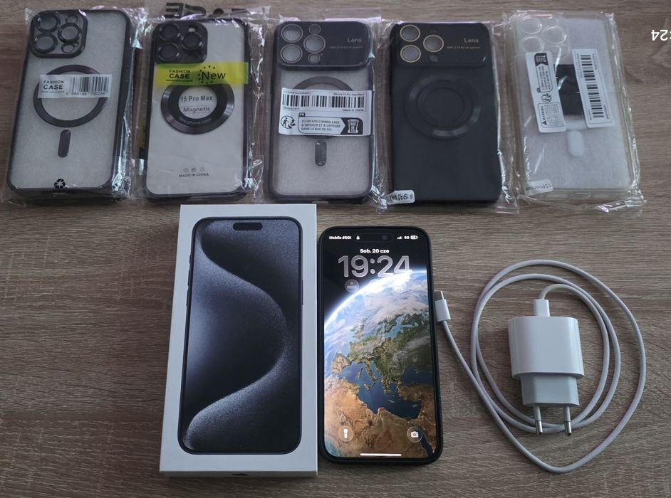 iPhone 15 Pro Max ,Blue Titanium ,256GB