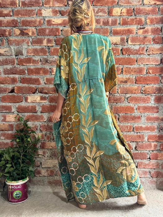 Narzutka kaftan sukienka boho