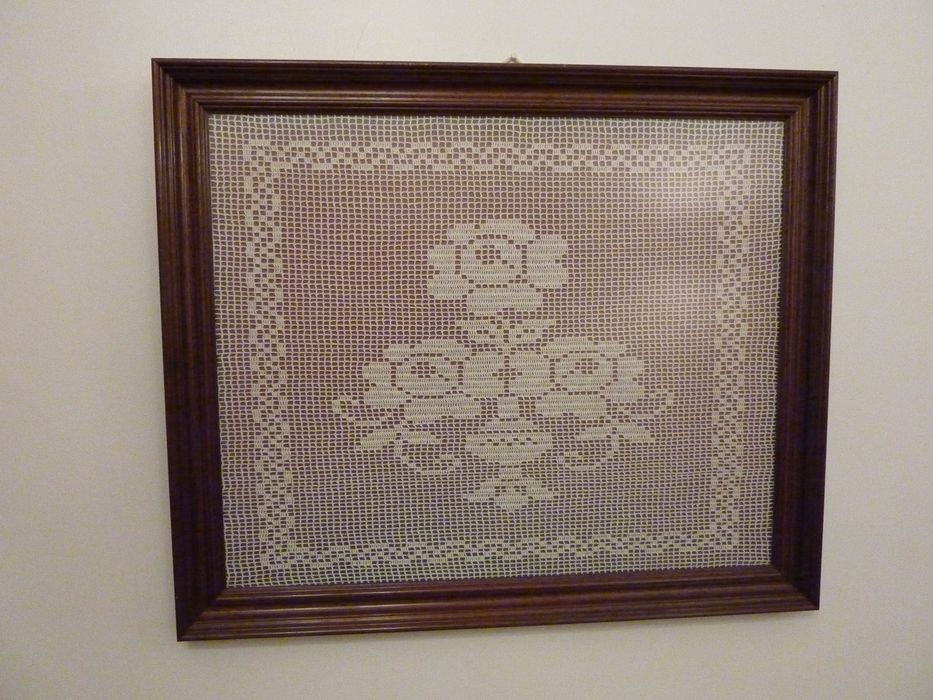 Quadro renda flor