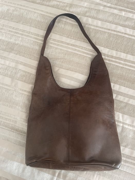 Carteira de pele castanha Paula Salgado