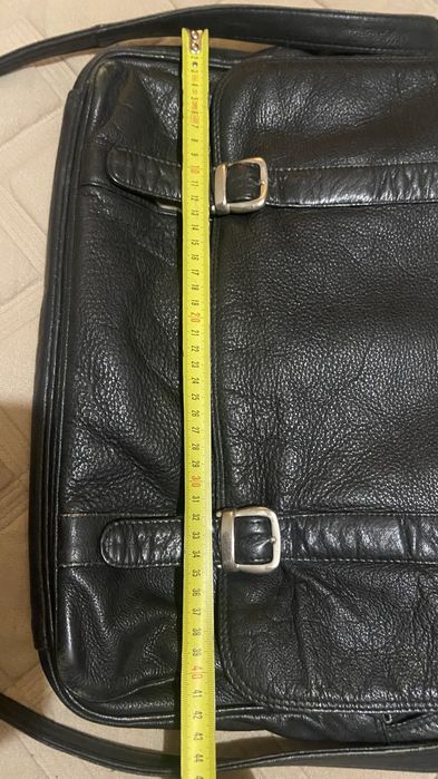 Шкіряний портфель для документів/ ноутбука