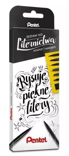 Zestaw do liternictwa 7 elementów PENTEL. Pentel