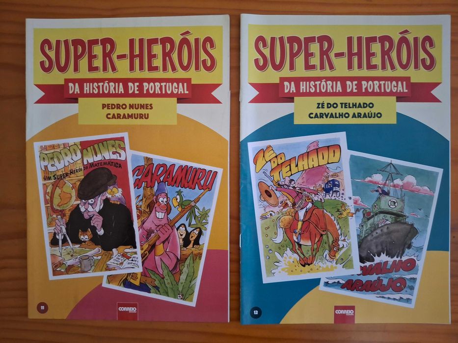 Colecção BD completa Super-Heróis da História de Portugal (14 vol.)