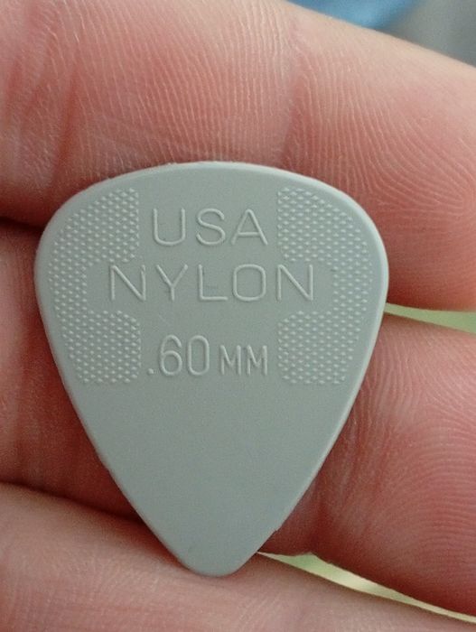 Palheta Jim Dunlop USA Nylon 60MM para guitarra eléctrica