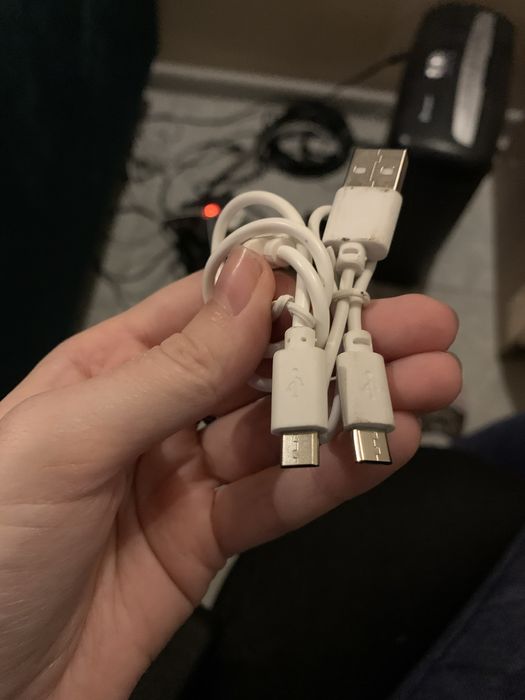 2x kabel usb do micro sd krotki