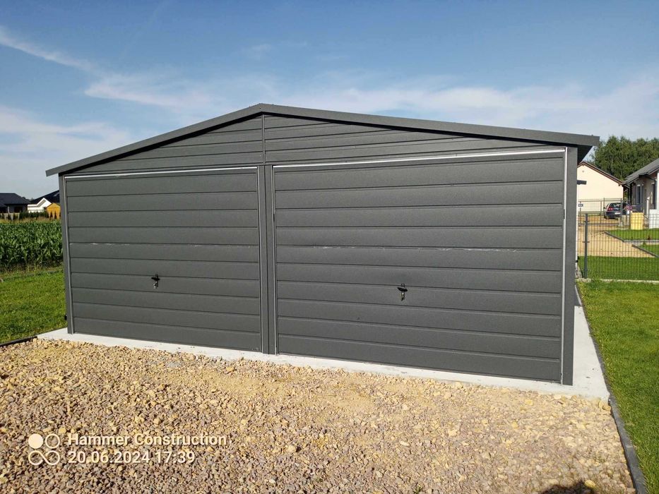 Garaż blaszany PREMIUM. KONSTRUKCJA W OCYNKU. Producent. Cała POLSKA