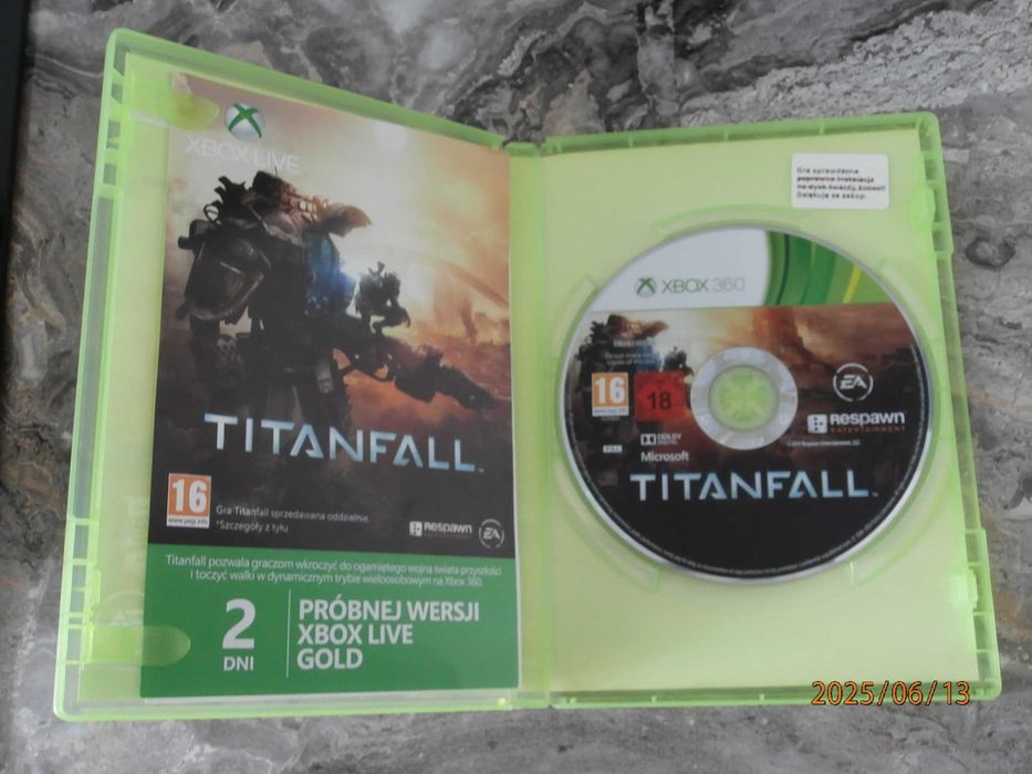 Gra na Xbox 360 TITANFALL wersja PL