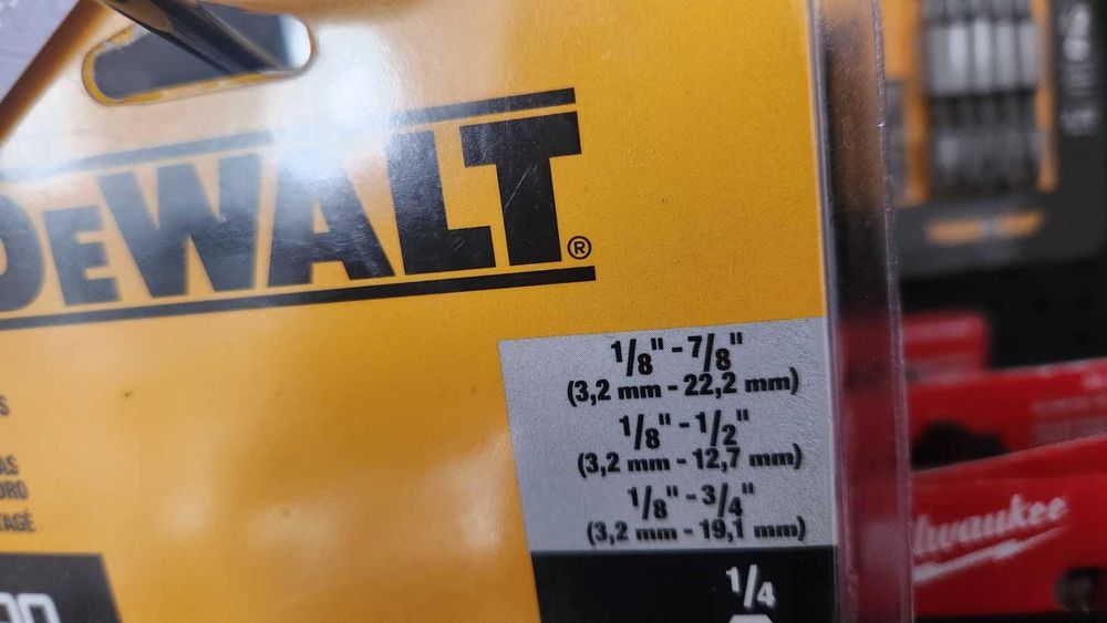 Набір з 3 ударних ступінчатих сверл по металу 3.2-22.2 мм DeWALT