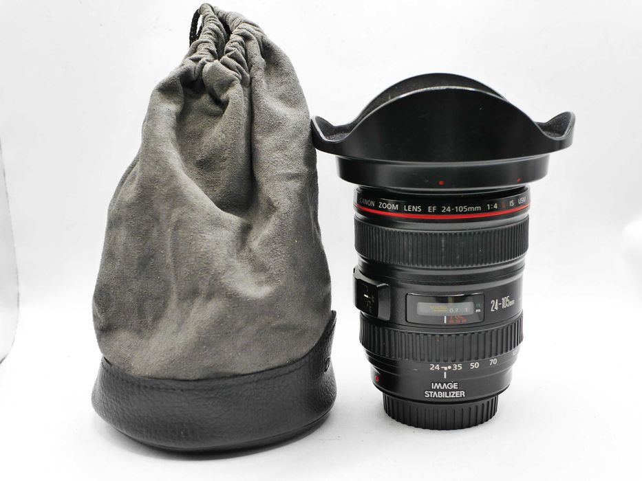 Obiektyw Canon EF 24-105mm f/4L IS USM sprawny ale ... + taśma flex