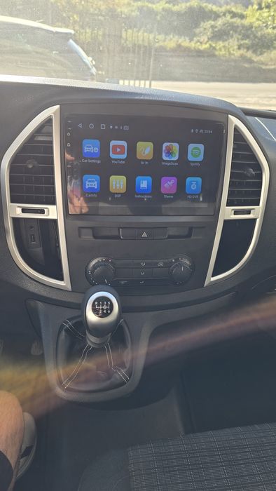 Rádio Android 14 com GPS Mercedes Vito 3 (Artigo Novo)