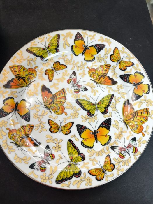 Jogo Pratos Borboletas - Porcelana