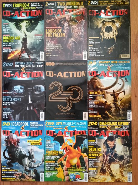 Czasopisma CD-Action 38 sztuk z lat 02-16