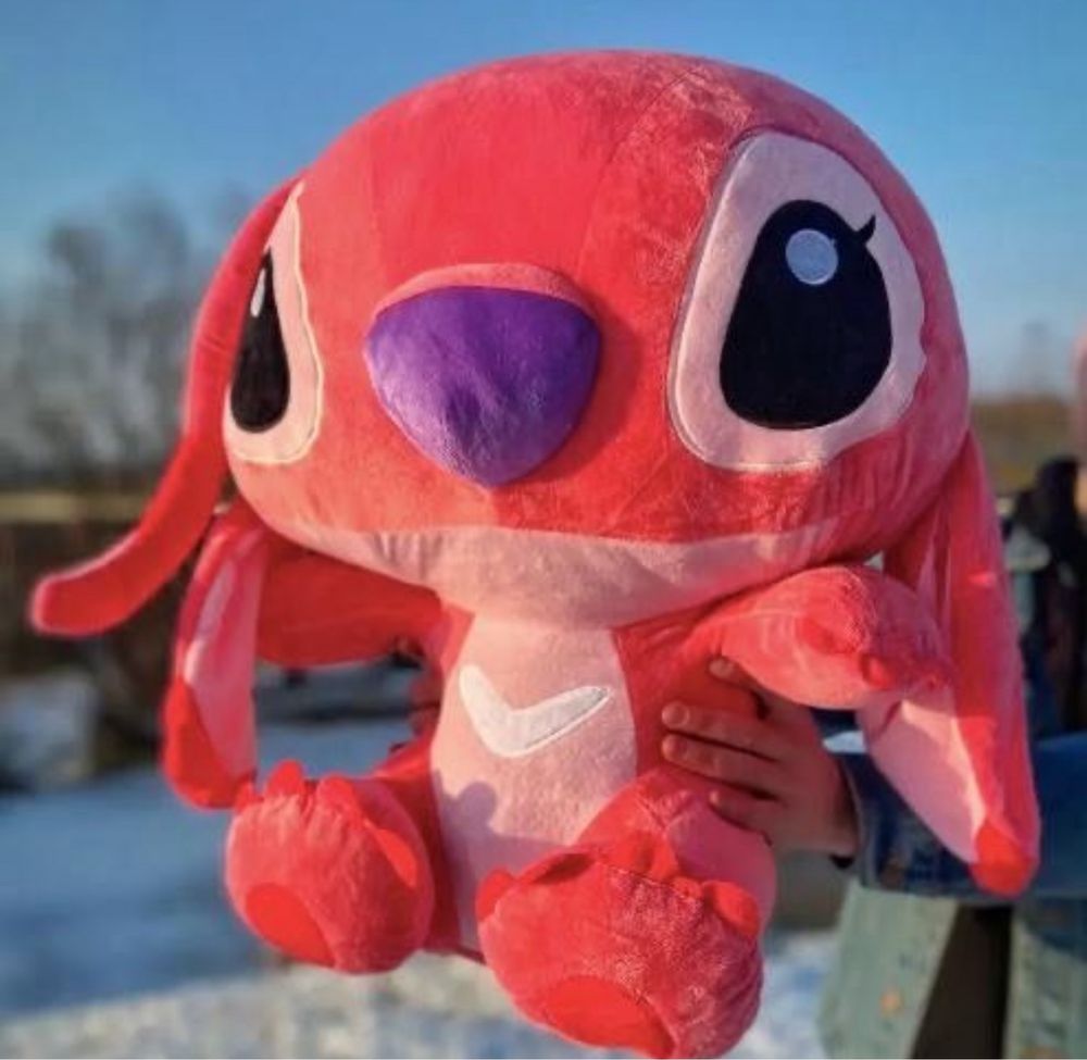 Большая Мягкая игрушка Стич синий розовый Мʼяка іграшка Стіч: 710 грн ...