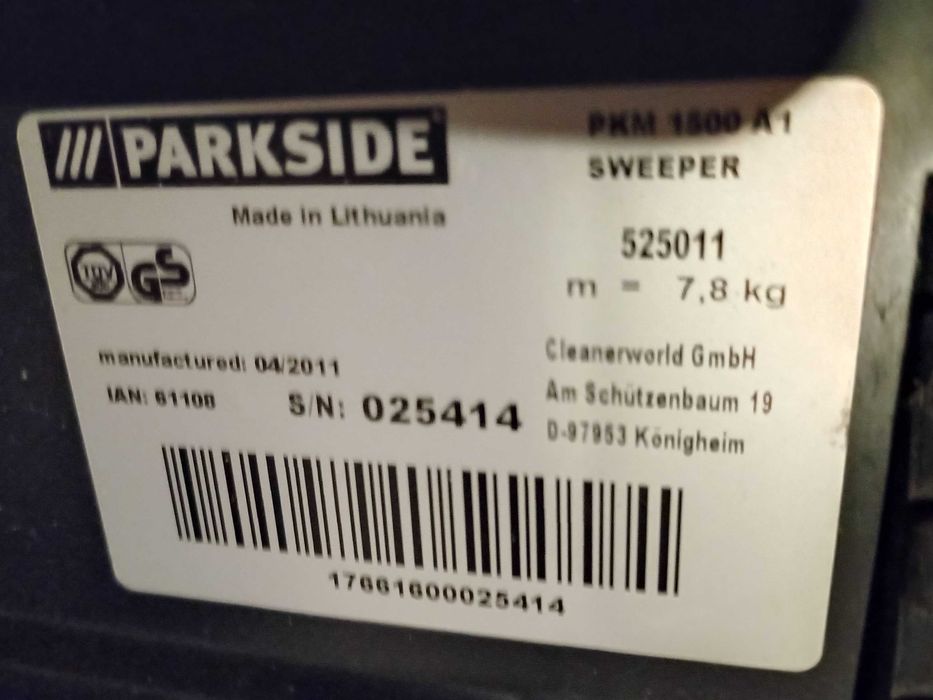 Zamiatarka Parkside sprzedam