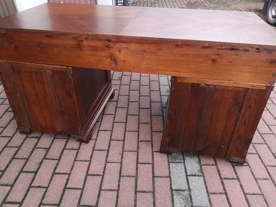 Biurko Dębowe Rozbieralne Jednostronne Stare Antyk Po Renowacji .