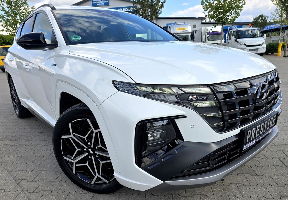 Hyundai Tucson N-LINE 1.6 T-GDI HYBRID 2023r KAMERA asystent RADAR elektryka ZADBANY Z NIEMIEC
