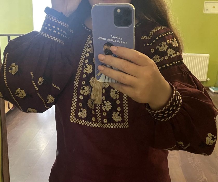 Вышиванка из итальянского льна | стильная |