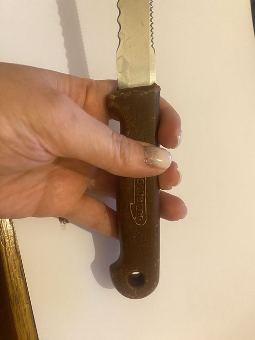 Solingen нож винтажный кухонный с вилкой для хлеба рыбы овощей сыра