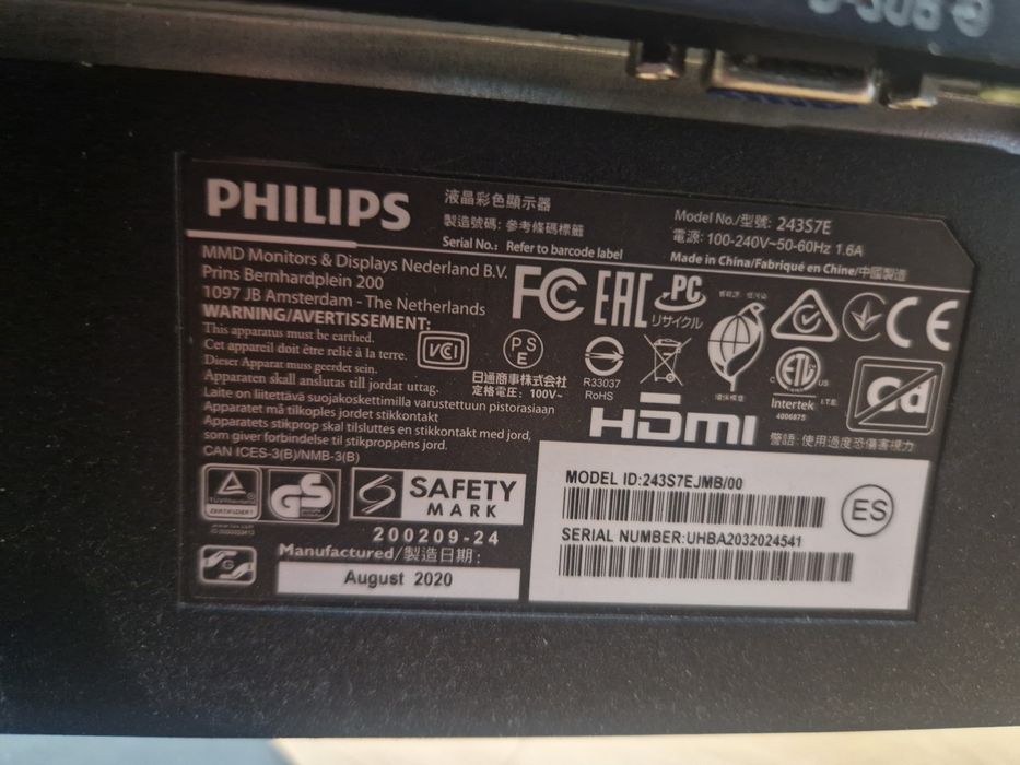 Monitor Philips 23,8"