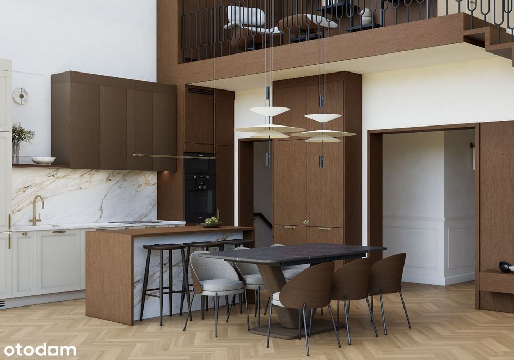 Apartament 150 m² z Wysokimi Sufitami i Antresolą