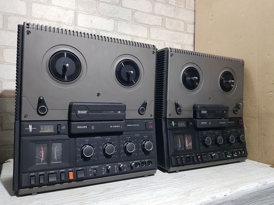 3 головий! Бобінний магнітофон/Бабиник Philips N 4504 б/у з Німеччини