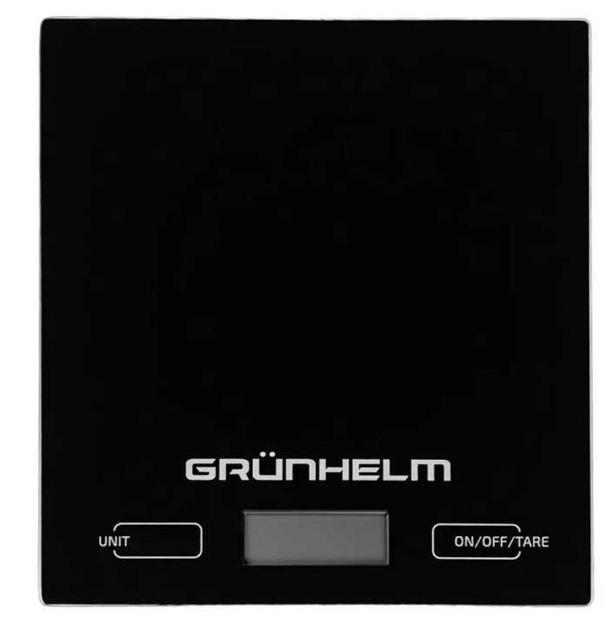 Ваги кухонні - KES-01B (чорний, прямокут., макс-5кг) (GRUNHELM)