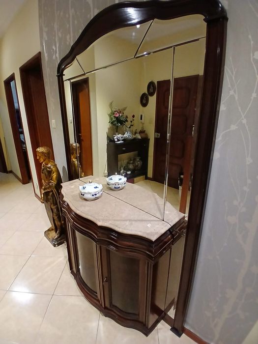 Movel de entrada com espelho