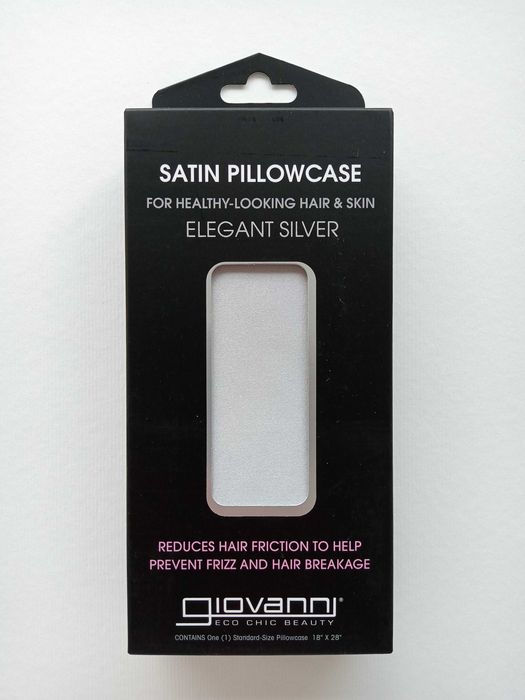 Атласная наволочка Giovanni 50 * 70 элегантное серебро в упаковке