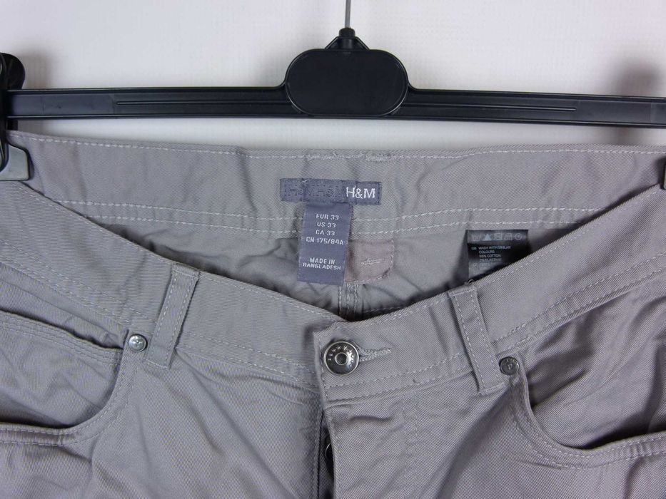 H&M spodnie chinosy bawełna / 33 - M