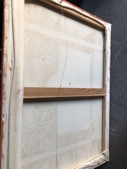 Quadro antigo pintado à mão