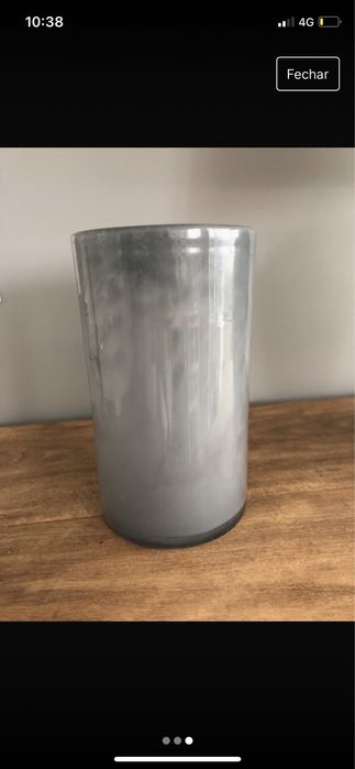 Jarra cinzenta floreira flores