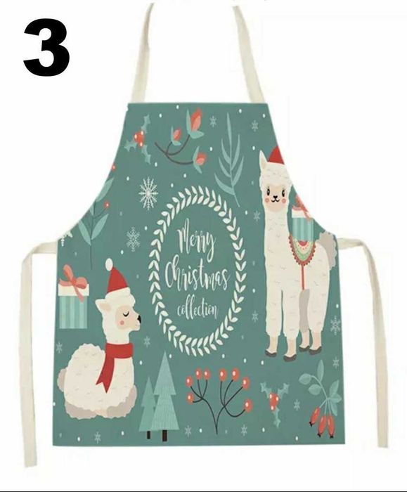 Fartuch kuchenny - motyw alpaka