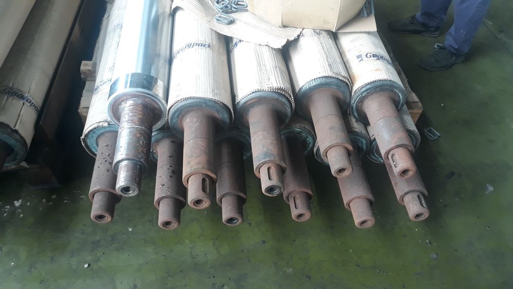 Продам печатные металлические валы с хромом медным напылением