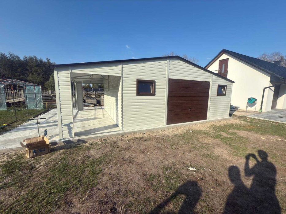 Garaż Akryl 10x7 Premium Drewnopodobny hala wiata domek 7x6 7x7 9x6