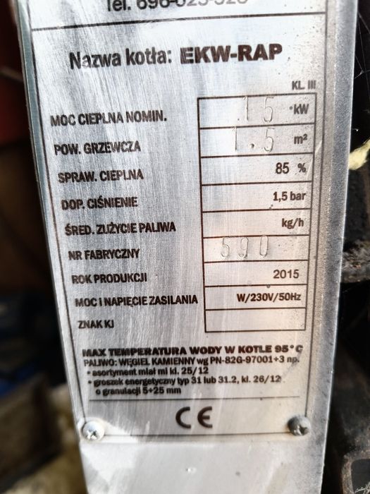 Części do kotła z podajnikiem