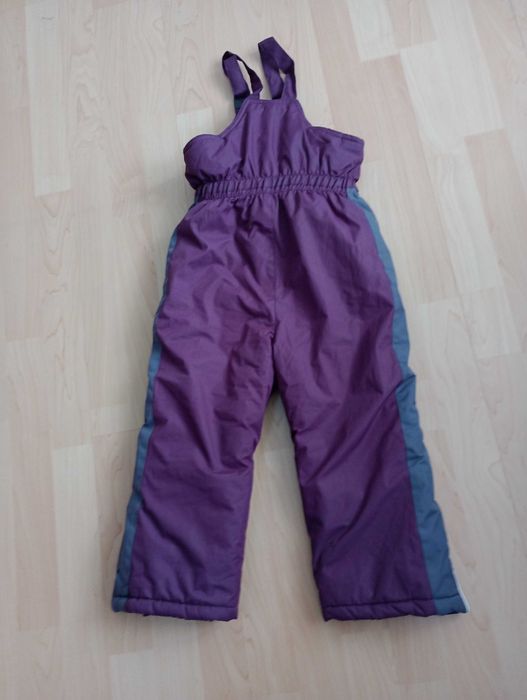 Spodnie ogrodniczki zimowe narciarskie wodoodporne rozm. 98.