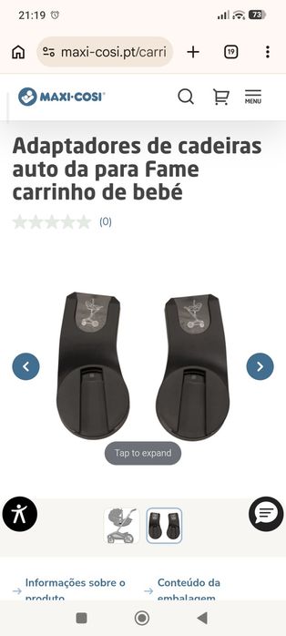Vendo Adaptadores Ovo - Carrinho Fame Maxi cosi