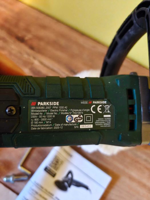 Polerka rotacyjna PARKSIDE PPM 1200 A2 – jak nowa, gwarancja