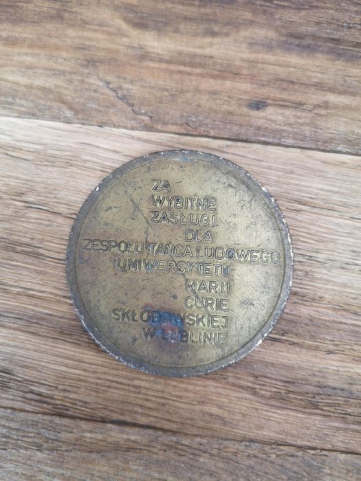 Stara moneta ZESPÓŁ TAŃCA LUDOWEGO UMCS ROK ZAŁ 1953 średnica 5 cm