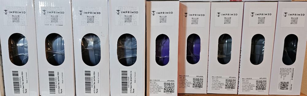 PLA 1,75mm p/ impressora 3D desde 11€/Kg