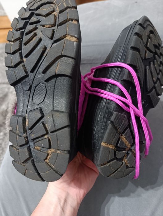 Buty śniegowce, zimowe dla dziewczynki