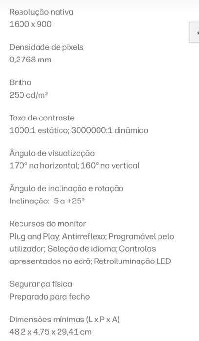 Monitor HP p201  20 "442547654057666563